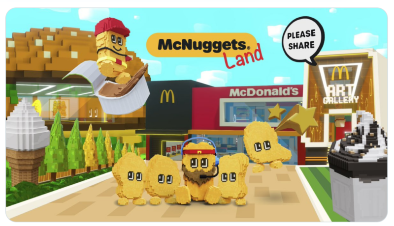 McNuggets Land | McDonald’s Hong Kong enters the metaverse in celebration of McNuggets | Hong Kong, NFT, Metaverse, the Sandbox, Animoca