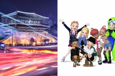 Gyeongbokgung in Seoul, South Korea | avatars from the Zepeto metaverse | Charting the digital continent — East Asia’s real-world race to build the metaverse