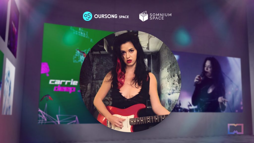Carrie Able Brings Music in Metaverse with OurSong Collaboration and Somnium Space Event