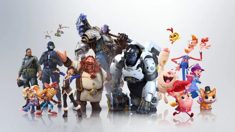 Characters from Activision, Blizzard, and King IP. Image: Activision Blizzard