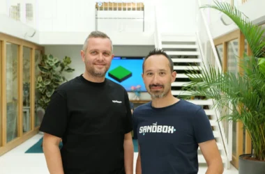 Nicola Sebastiani (left) and The Sandbox co-founder Sebastien Borget. Image: The Sandbox
